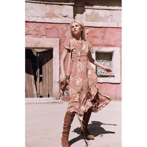 spell solstice boho midi dress Spell | Dresses | Spell Solstice M Boho Midi Dresssalsa Rose